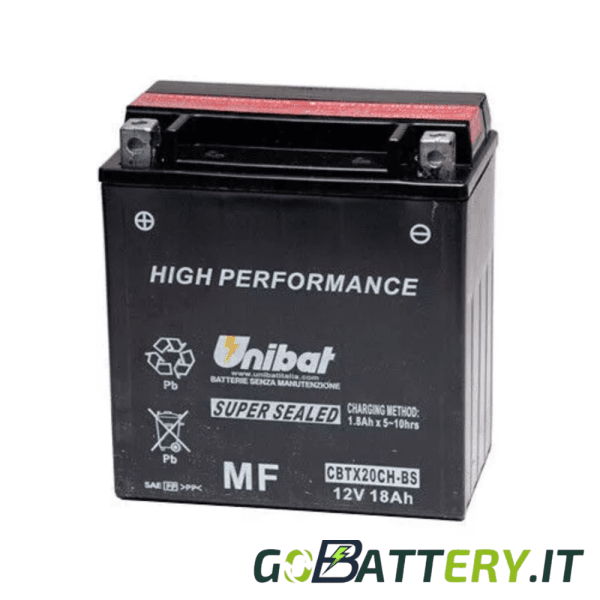 BATTERIA  CBTX20CHBS UNIBAT 18AH 270A