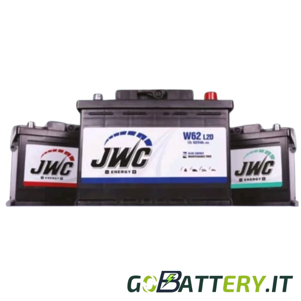 Batteria  JWC 62Ah 510A positivo a destra