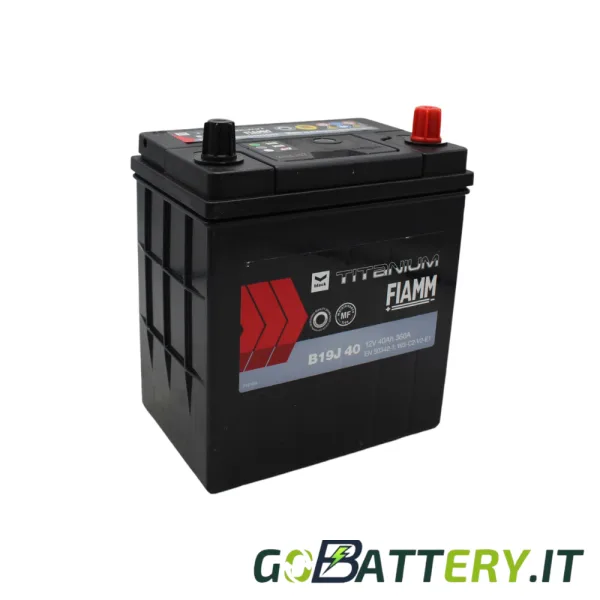 Batteria Fiamm Black Titanium 40Ah 360A positivo a SX