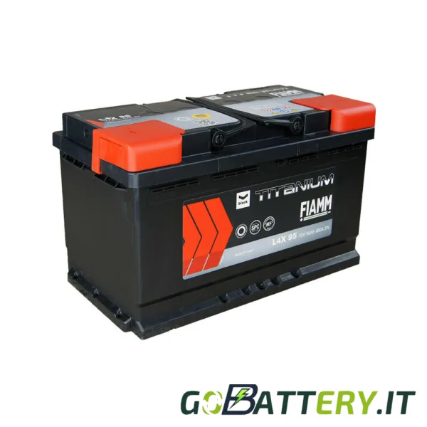 Batteria Fiamm Black Titanium 95Ah 850A positivo a Sx