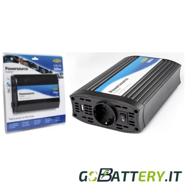 Inverter Powersource 12V 500W Energia Elettrica Portatile REINVU500
