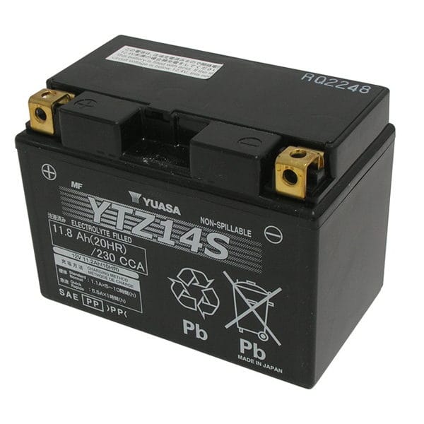Batteria YTZ12S AGM BATTERIA YUASA YTZ14S 12V-11.2AH (SIGILLATA ATTIVATA - FACTORY SEALED) 12V 11.2Ah