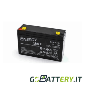 Batteria Energy Safe 6V 12Ah AGM F1 | GoBattery
